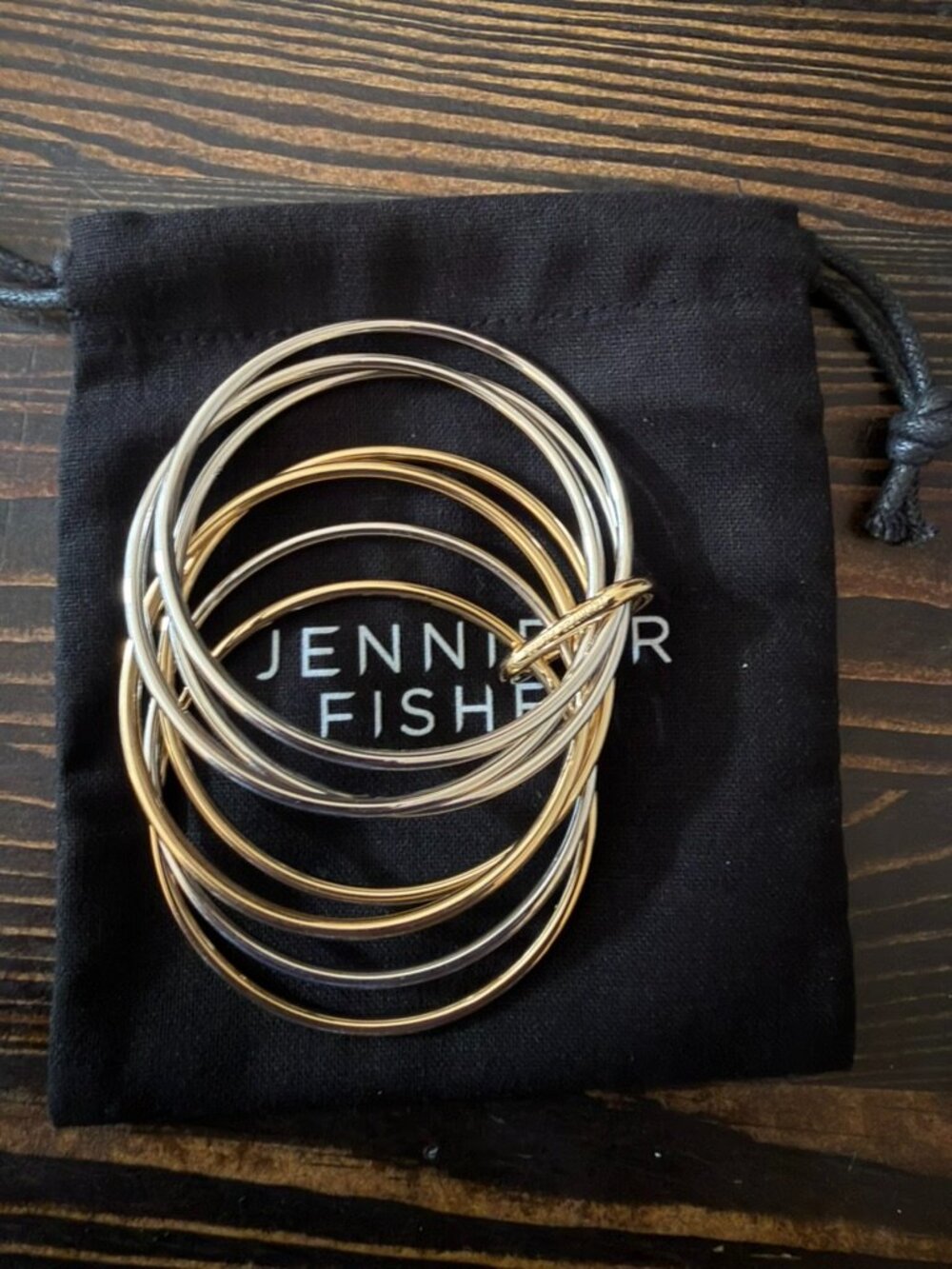 Jennifer Fisher Bangle Set - bracelets - 2 tone - BRAND NEW